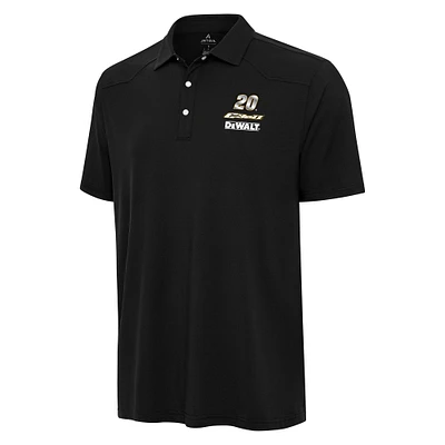 Men's Antigua Black Christopher Bell Western Polo