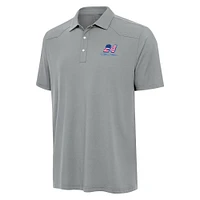 Men's Antigua Gray Jeff Gordon Western Polo