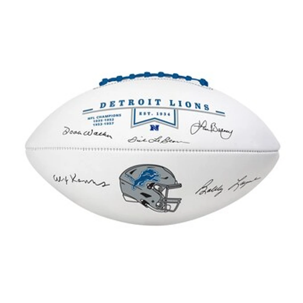 Detroit Lions Legends Signature Football