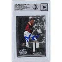 Andy Pettitte Houston Astros Autographed 2005 Donruss Leaf Century Collection Fabric Position Relic #195 #/250 Beckett Fanatics Witnessed Authenticated 10 Card