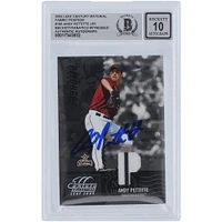 Andy Pettitte Houston Astros Autographed 2005 Donruss Leaf Century Collection Fabric Position Relic #195 #/250 Beckett Fanatics Witnessed Authenticated 10 Card