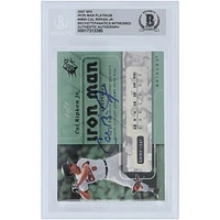 Cal Ripken Jr. Baltimore Orioles Autographed 2007 Upper Deck SPX Iron Man Platinum #IM-50 #1/1 Beckett Fanatics Witnessed Authenticated Card
