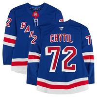 Filip Chytil New York Rangers Game-Used #72 Blue Set 1 Jersey from the 2024-25 NHL Season