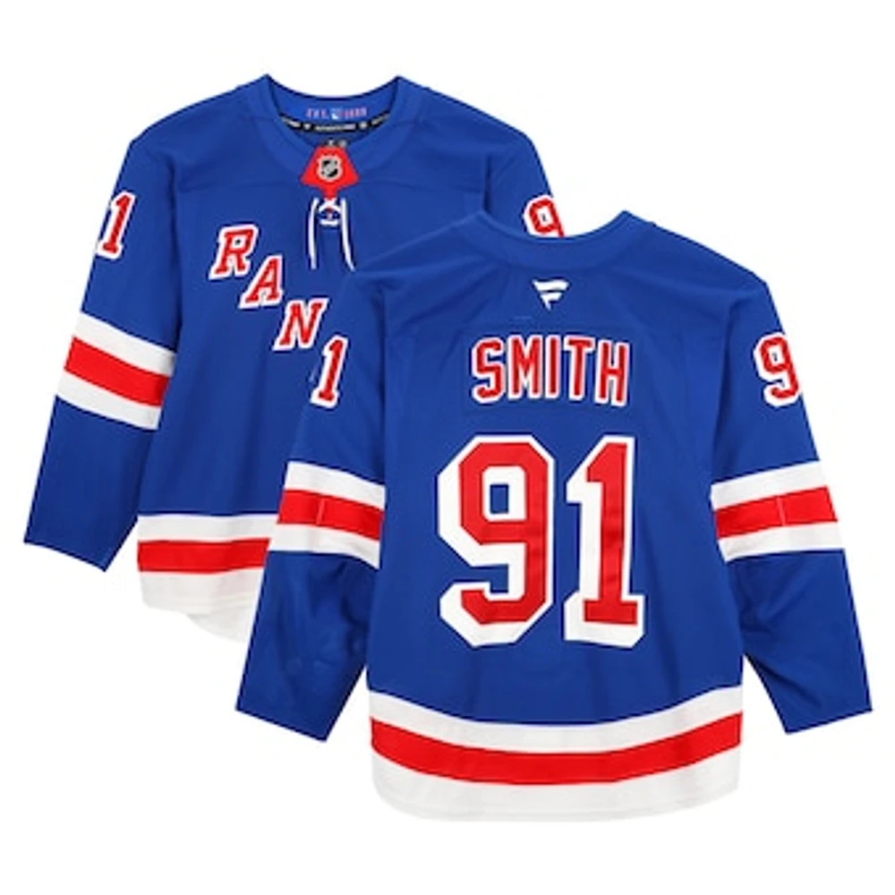 Reilly Smith New York Rangers Game-Used #91 Blue Set 1 Jersey from the 2024-25 NHL Season