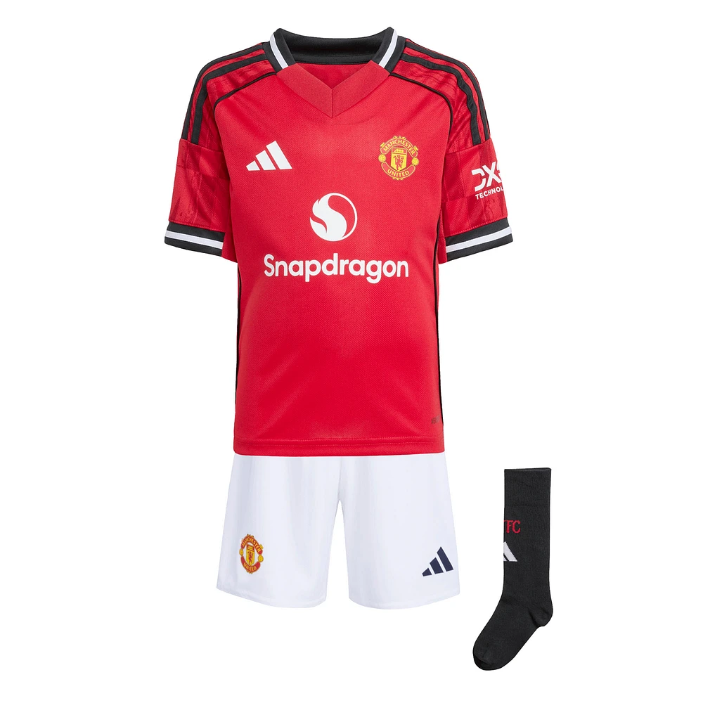 Toddler adidas Red Manchester United 2025/26 Mini Kit
