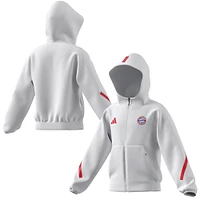 Youth adidas  White Bayern Munich 2025/26 Anthem Full-Zip Jacket