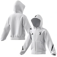 Youth adidas  White Juventus 2025/26 Anthem Full-Zip Jacket