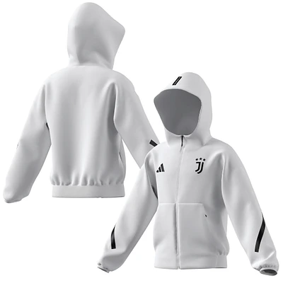 Youth adidas  White Juventus 2025/26 Anthem Full-Zip Jacket