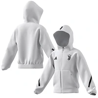 Youth adidas  White Juventus 2025/26 Anthem Full-Zip Jacket