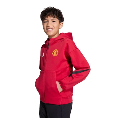 Youth adidas  Red Manchester United 2025/26 Anthem Full-Zip Jacket