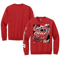 Men's JR Motorsports Official Team Apparel Red Dale Earnhardt Jr. Budweiser Car Pullover Sweatshirt