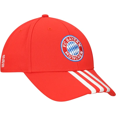 Unisex adidas Red Bayern Munich 3-Stripe Dad Adjustable Hat