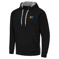 Men's Antigua  Black NASCAR Merchandise Victory Pullover Hoodie