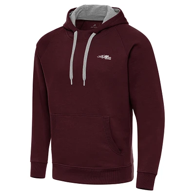 Men's Antigua  Maroon Joe Gibbs Racing Victory Pullover Hoodie