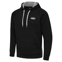 Men's Antigua  Black Darlington Raceway Victory Pullover Hoodie