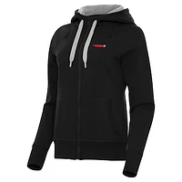 Women's Antigua  Black Martinsville Speedway Women's Victory Full-Zip Hoodie