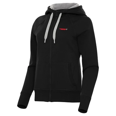 Women's Antigua  Black Martinsville Speedway Women's Victory Full-Zip Hoodie