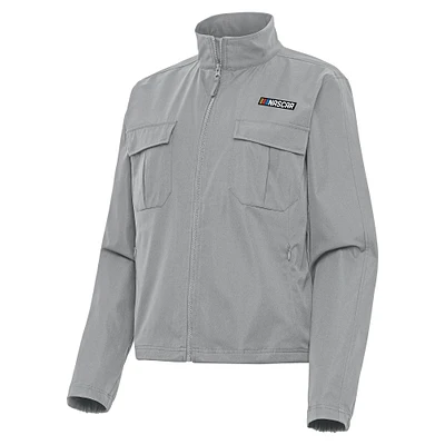 Women's Antigua NASCAR Merchandise Even Par Full-Zip Jacket