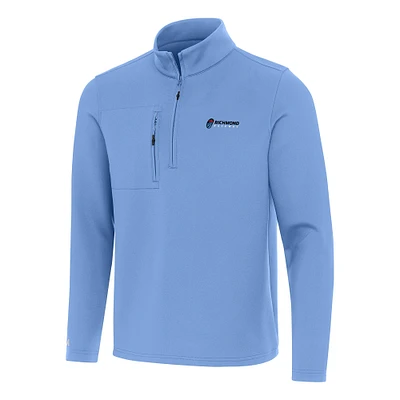 Men's Antigua Powder Blue Richmond Raceway Insider Quarter-Zip Pullover Top