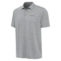 Men's Antigua Heather Gray Kansas Speedway Layout Polo