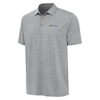 Men's Antigua Heather Gray Kansas Speedway Layout Polo