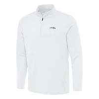Men's Antigua White Joe Gibbs Racing Reprocess Quarter-Zip Top