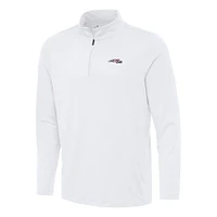 Men's Antigua White Joe Gibbs Racing Reprocess Quarter-Zip Top