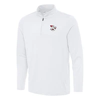 Men's Antigua White Iowa Speedway Reprocess Quarter-Zip Top
