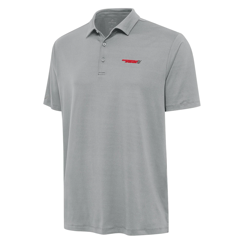 Men's Antigua Gray Martinsville Speedway Reprocess Polo