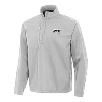 Men's Antigua  Gray Roush Fenway Keselowski Racing Brisk Quarter-Zip Pullover Jacket