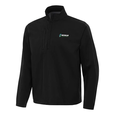 Men's Antigua Michigan International Speedway Brisk Quarter-Zip Pullover Jacket