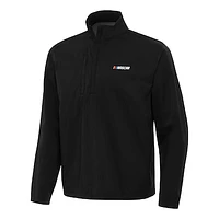 Men's Antigua Black NASCAR Merchandise Brisk Quarter-Zip Pullover Jacket