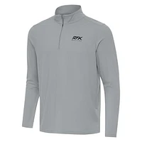Intent Quarter-Zip Top Antigua  Gray Roush Fenway Keselowski Racing