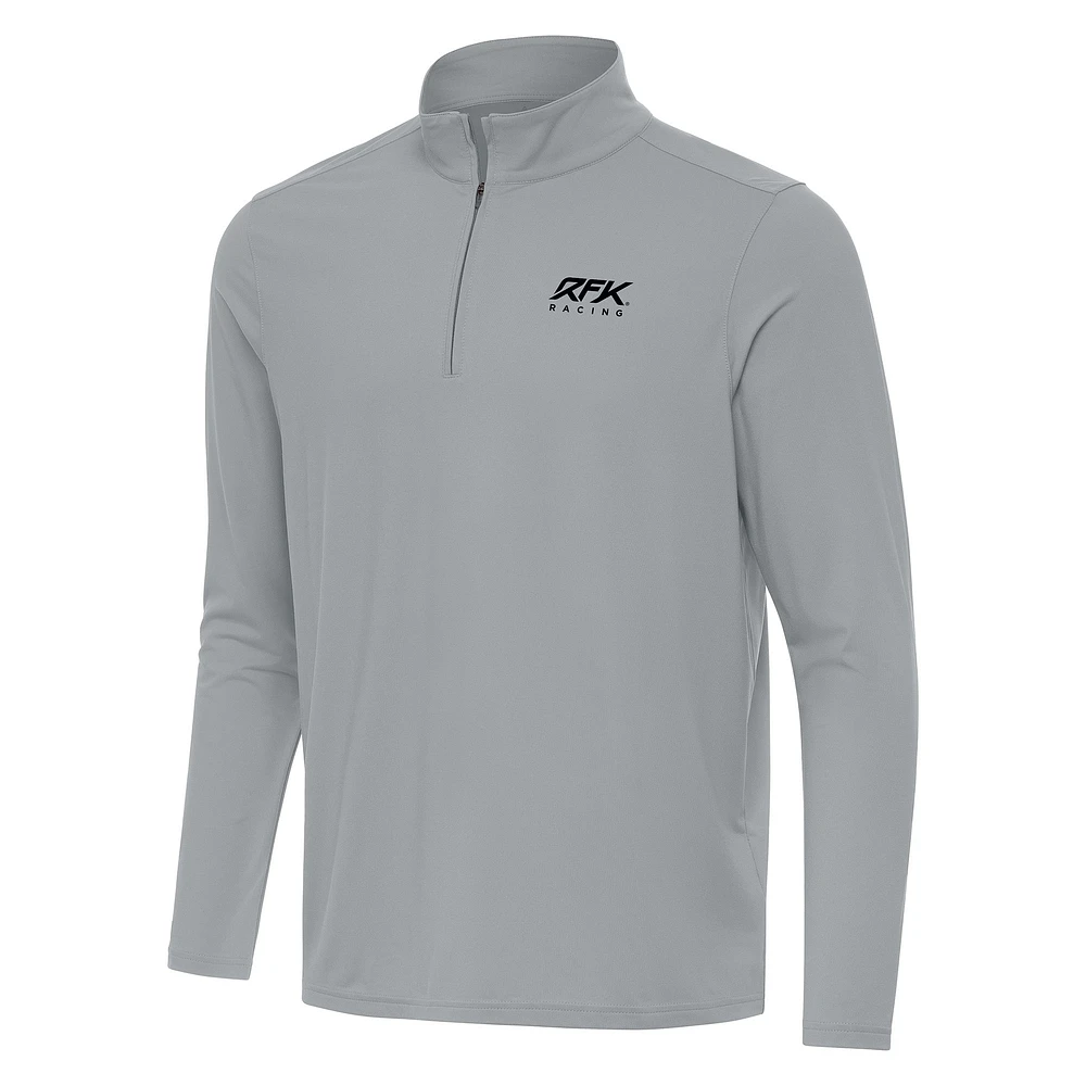 Intent Quarter-Zip Top Antigua  Gray Roush Fenway Keselowski Racing