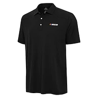 Men's Antigua  Black NASCAR Western Polo