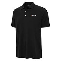 Men's Antigua  Black NASCAR Western Polo