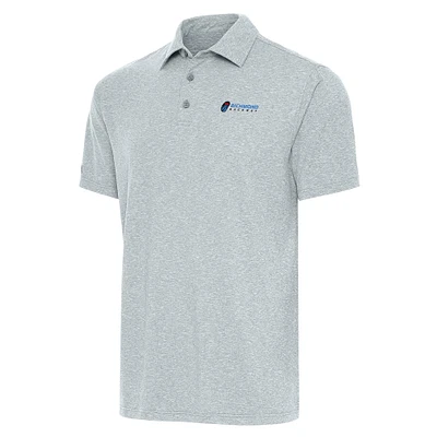 Men's Antigua  Heather Gray Richmond Raceway Big & Tall Par 3 Polo