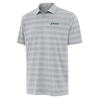Men's Antigua  Gray Michigan International Speedway Big & Tall Tunnel Polo