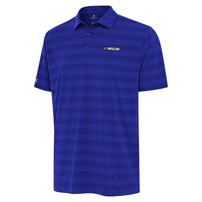 Men's Antigua  Royal NASCAR Big & Tall Tunnel Polo