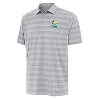 Men's Antigua  Gray Phoenix Raceway Big & Tall Tunnel Polo