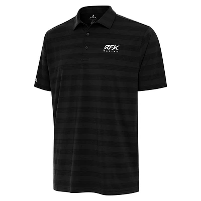 Men's Antigua  Black Roush Fenway Keselowski Racing Big & Tall Tunnel Polo