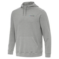 Men's Antigua  Heather Gray Homestead-Miami Speedway Cloud Pullover Hoodie