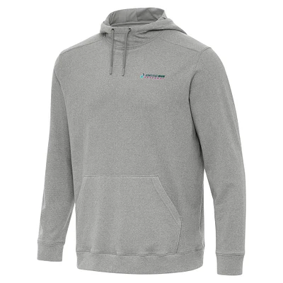 Men's Antigua  Heather Gray Homestead-Miami Speedway Cloud Pullover Hoodie