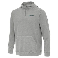 Men's Antigua  Heather Gray Homestead-Miami Speedway Cloud Pullover Hoodie
