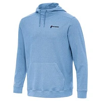Men's Antigua  Heather Powder Blue Richmond Raceway Cloud Pullover Hoodie