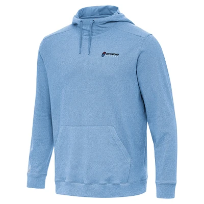 Men's Antigua  Heather Powder Blue Richmond Raceway Cloud Pullover Hoodie