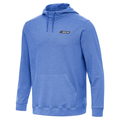 Men's Antigua  Heather Royal NASCAR Cloud Pullover Hoodie