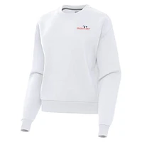 Women's Antigua  White Watkins Glen International Victory Pullover Sweatshirt