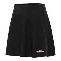 Women's Antigua  Black Watkins Glen International Chip Skort
