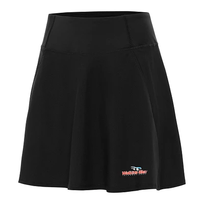 Women's Antigua  Black Watkins Glen International Chip Skort